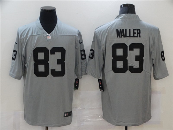 Men's Las Vegas Raiders #83 Darren Waller Grey Limited Stitched NFL Jersey - Click Image to Close